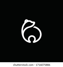 panda logo design  inspiration design vector