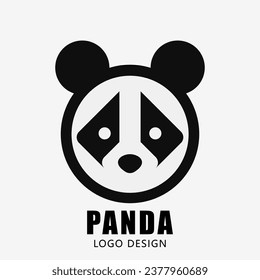 Panda logo design. Modern Design. Simple vector design