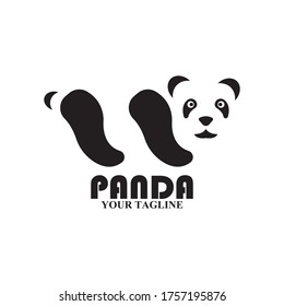 panda logo design template vector illustration
