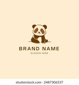 panda logo design vector icon illustration - panda logo design template