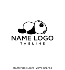 panda logo enjoying a relaxing nap	
