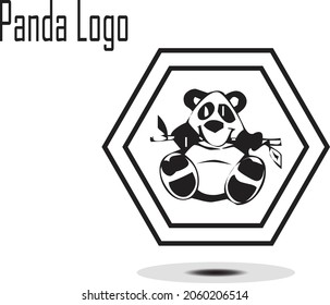 Panda Logo With A Frame