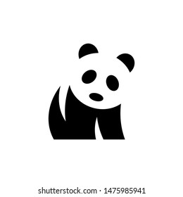 Panda logo. Icon design. Template elements