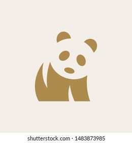 Panda logo. Icon design. Template elements