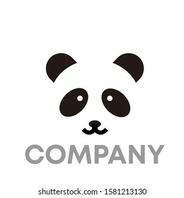 panda logo icon design template sign