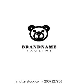 panda logo icon design template modern vector