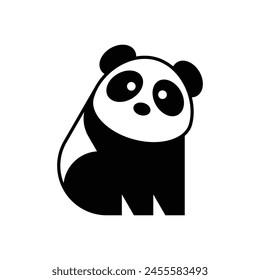 Logo de Panda. Diseño de iconos. Elementos de Plantilla	