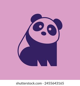 Logo de Panda. Diseño de iconos. Elementos de Plantilla	