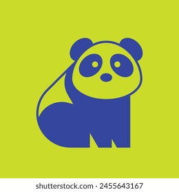 Panda logo. Icon design. Template elements	