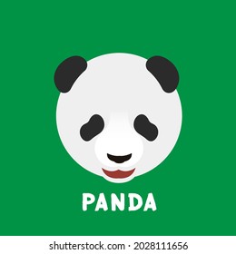 Panda logo icon vector illustration