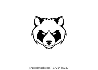 Icono de logotipo de panda Ilustración vectorial