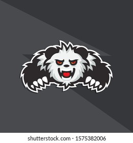 Panda Logo Mascot Vector Illustration