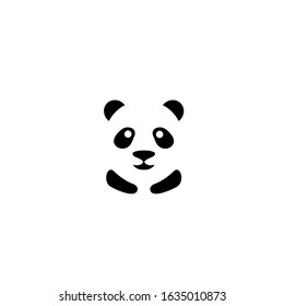 panda logo modern sign template