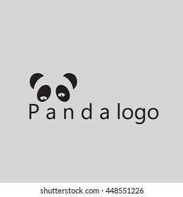 panda logo on background