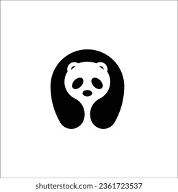 panda logo on the letter N