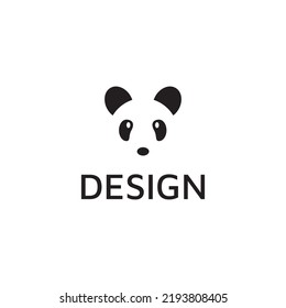 panda logo. logo shaped design