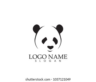 Panda logo and symbols template icons app