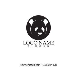 Panda logo and symbols template icons app