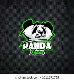 Panda logo template.