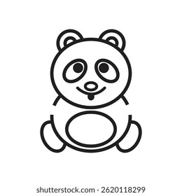 Panda Logo Template Icon Illustration Design