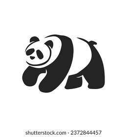 Panda Logo template Isolated. Brand Identity. Icon Abstract Vector graphic