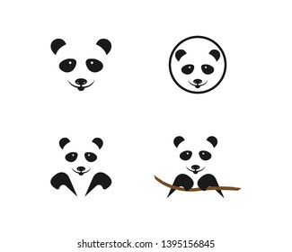 panda logo template vector illustration - Vector