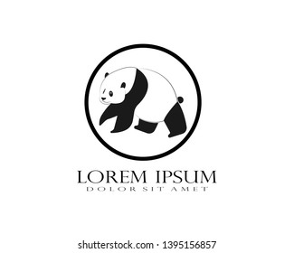 panda logo template vector illustration - Vector