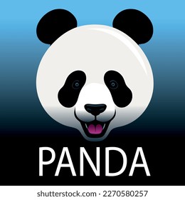 Panda Logo Vector Art Illustration