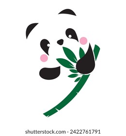 panda logo vector design template