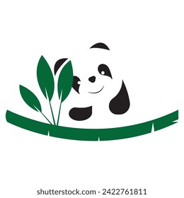 panda logo vector design template