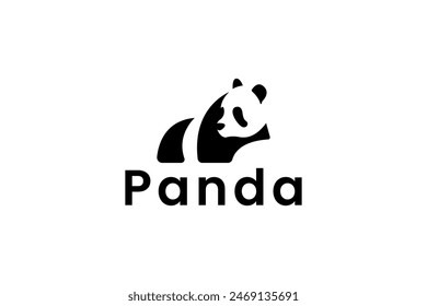 panda logo vector icon illustration