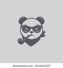 panda logo vector icon illustration, Panda Logo Vector illustration design