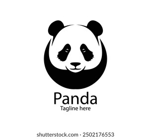 Panda-Logo, Panda-Vektor, Panda-Illustration, Tierlogo, Logos