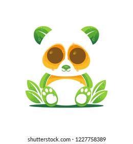 Panda Logo. Vector. illustration. editable