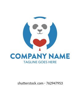 Panda Logo. Vector. illustration. editable