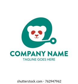 Panda Logo. Vector. illustration. editable