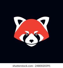 Panda Logo Vector illustration of panda isolated on white background.