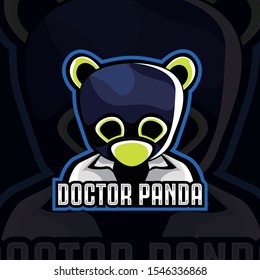 Panda logo vector illustrations template