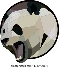 ilustración vectorial del logotipo de panda