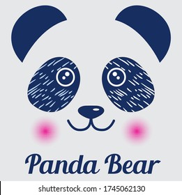 panda adorable, elegante ilustración de panda de oso, vectores de tendencia de gafas de sol, Cool Bear.Se puede imprimir en camisetas, almohada, afiche, taza, bolso
