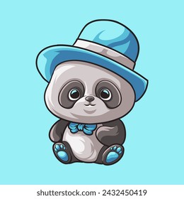 Panda Love mascot great illustration for your branding business