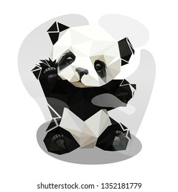 Panda Lowpoly Design