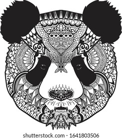 Panda Mandala Art - Beauty Mandala Pattern