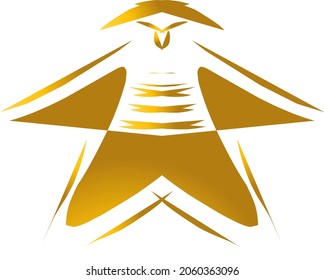 Panda mascot logo design. Vector illustration