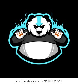Panda Mascot Logo for Gaming, Sports, eSport, Team, Club