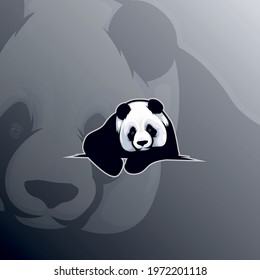 Panda Mascot Logo for Streaming Gaming