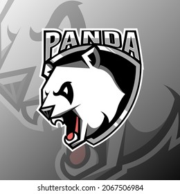 Panda mascot logo, Vector illustration eps.10