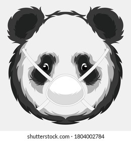 Panda in the middle of a pandemic is implementing the new normal protocol