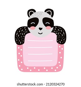 panda note planner character icon