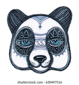 Panda, ornamental face animals PATTERN 